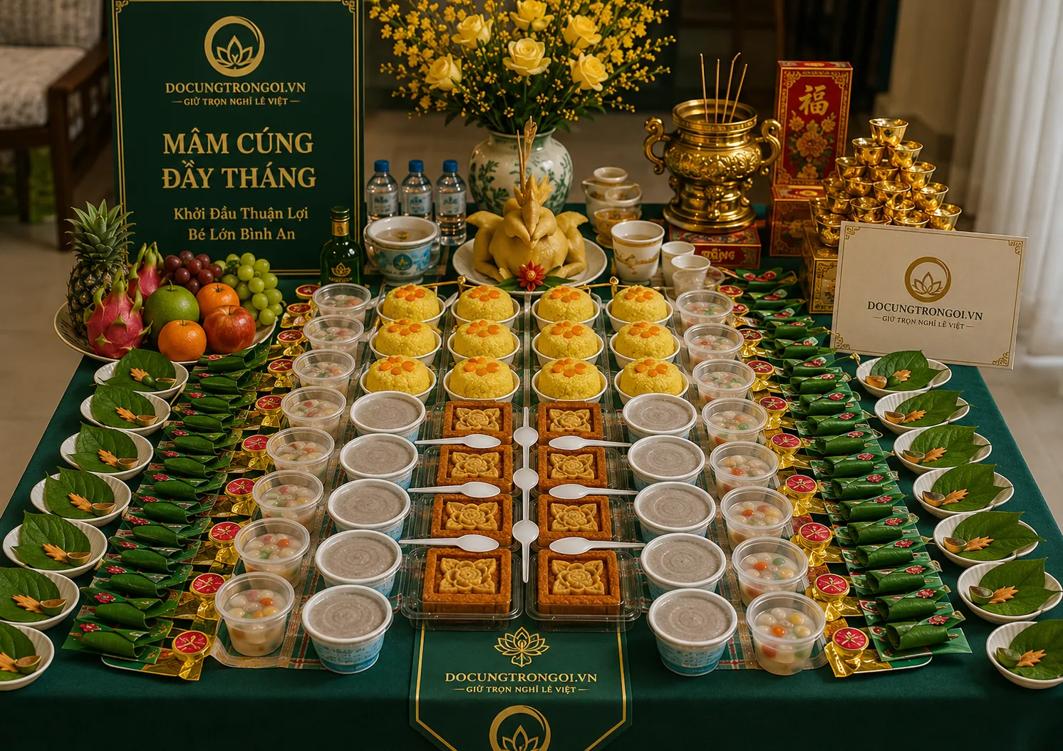 Mâm Cúng Đầy Tháng