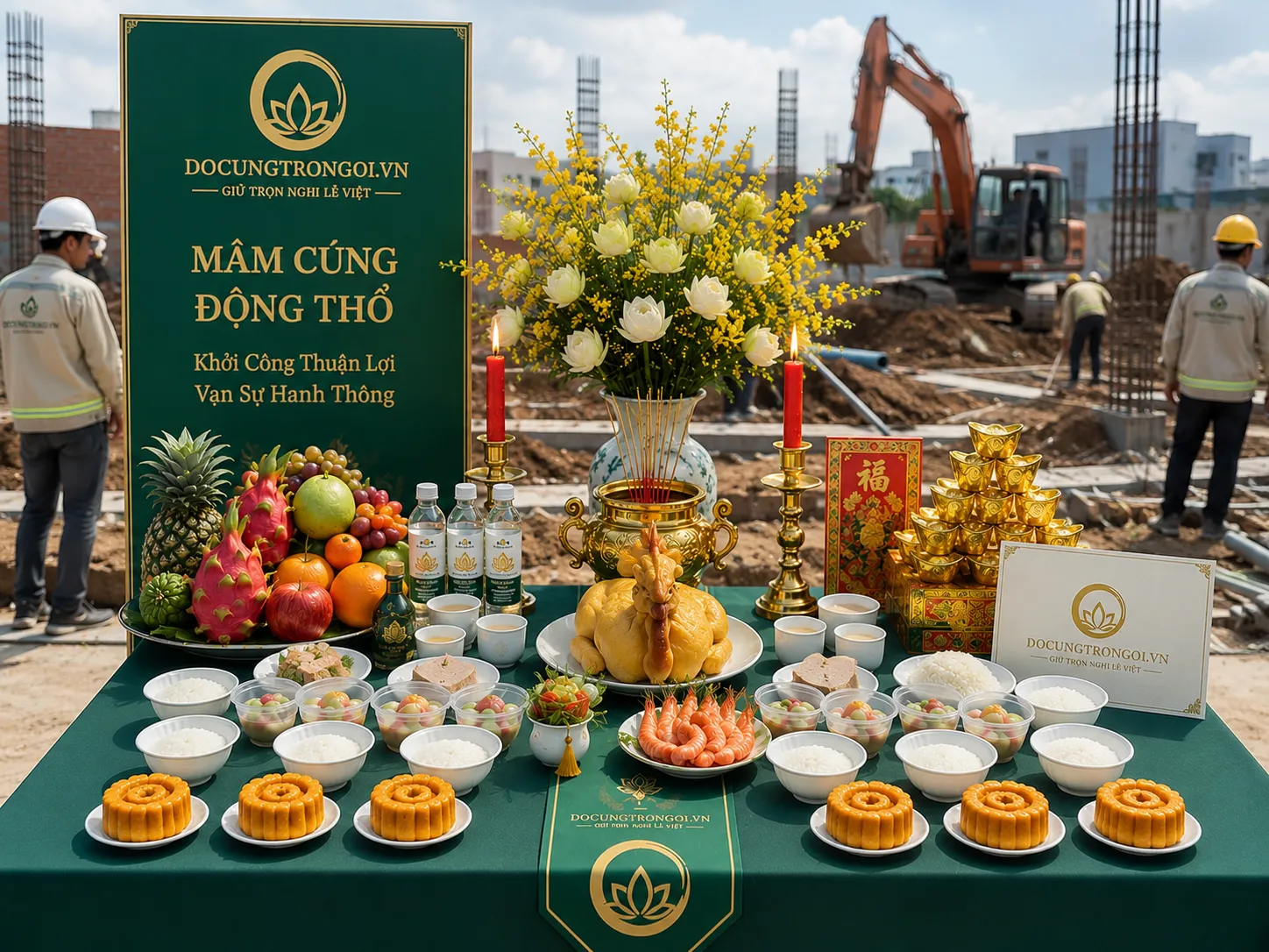 Mâm Cúng Động Thổ