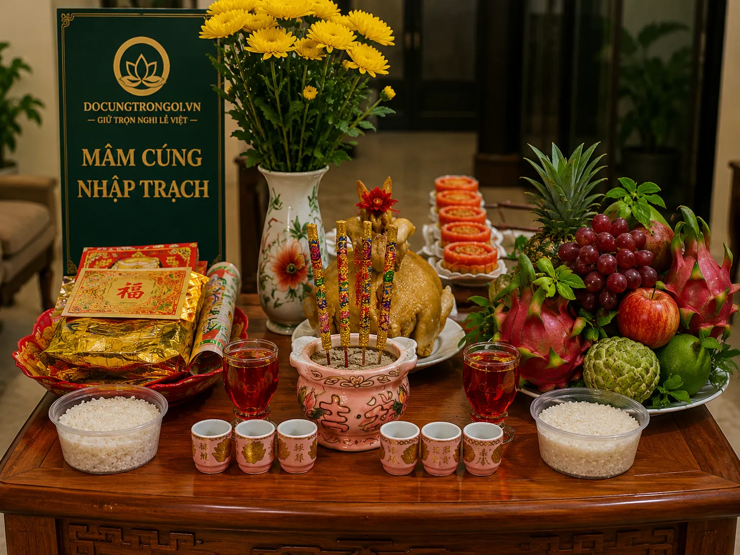 Mâm Cúng Nhập Trạch