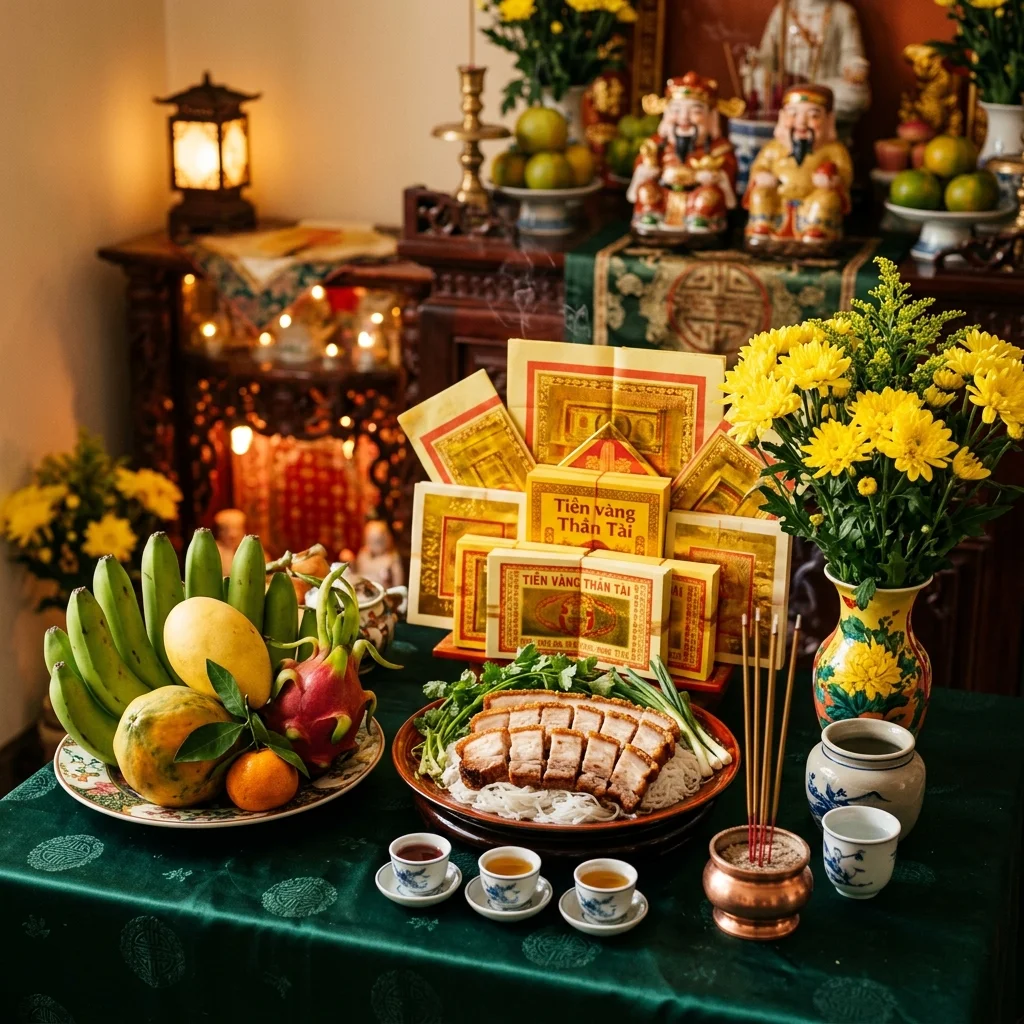 Mâm Cúng Thần Tài