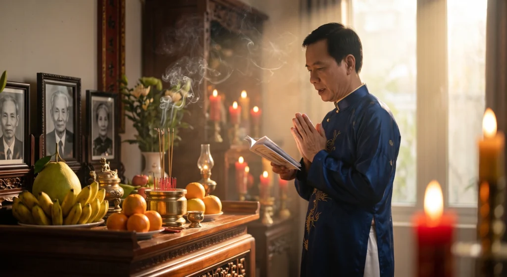 Bài văn khấn cúng Đông Chí gia tiên chuẩn nhất, thủ tục cúng Đông Chí hướng đông sinh khí.