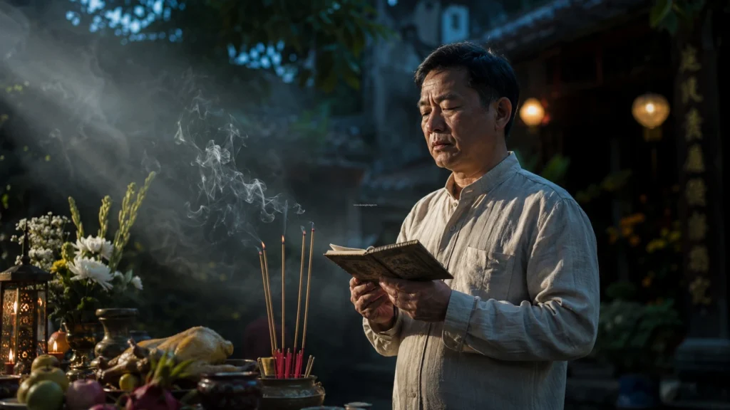 Bài văn khấn cúng vong linh thai nhi tại nhà và văn khấn thí thực cầu siêu rằm tháng 7.