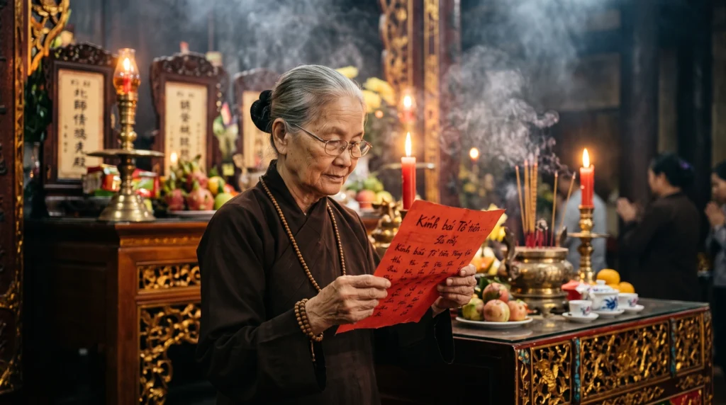 Đọc bài văn khấn Tết Hạ Nguyên rằm tháng 10 chuẩn nhất để cầu mùa màng bội thu, gia đạo bình an.