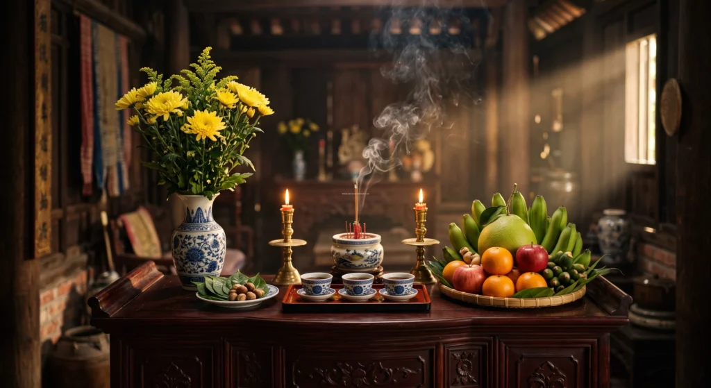 Hướng dẫn chi tiết cách bày mâm cúng đám giỗ và sắm sửa đồ lễ tâm linh chuẩn phong thủy.