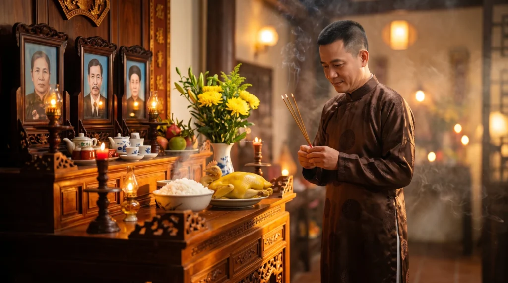 Cách chuẩn bị mâm lễ cúng Tết Cơm Mới mùng 10 tháng 10 âm lịch tạ ơn Thần Nông và gia tiên.