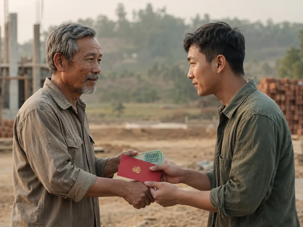 Giải pháp phong thủy hướng dẫn cách cúng động thổ khi mượn tuổi xây nhà bằng thủ tục bán nhà tượng trưng 99.000 đồng.