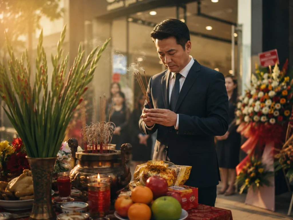 Hướng dẫn cách cúng khai trương cửa hàng đơn giản rước tài lộc đầu năm.