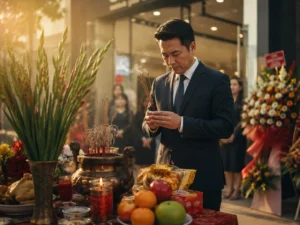 Hướng dẫn cách cúng khai trương cửa hàng đơn giản rước tài lộc đầu năm.