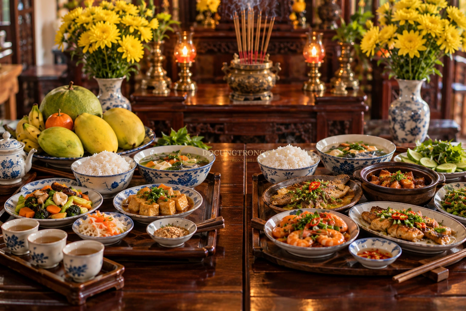 Nên cúng Vong Linh đồ chay hay đồ mặn