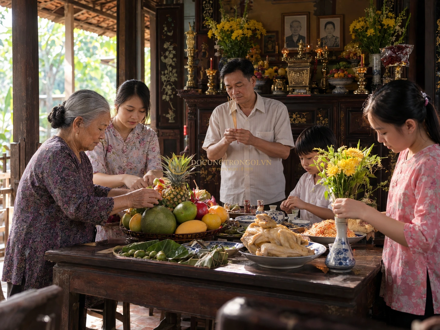 Hướng dẫn cúng vong linh cho người thân đã mất theo phong tục gia đình miền Nam