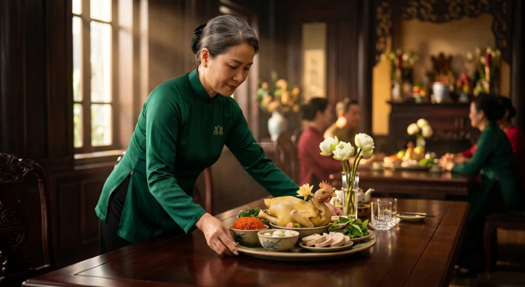 Sử dụng dịch vụ mâm cúng trọn gói giúp gia chủ nắm rõ những cấm kỵ cần tránh trong đám giỗ.