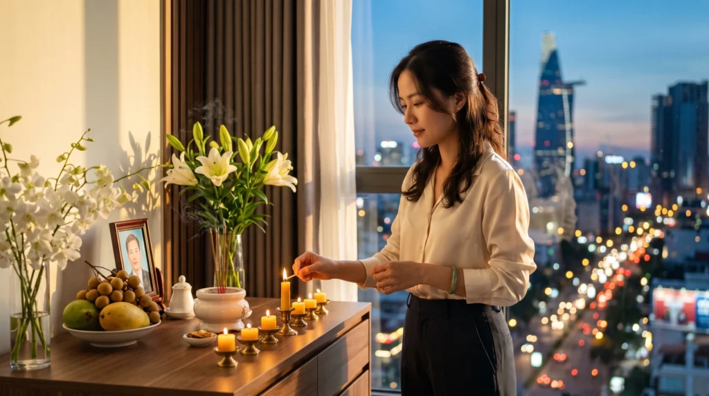 Tư vấn giờ tốt cúng rằm mùng 1 hàng tháng linh hoạt vào chiều 30 hoặc 14 Âm lịch.