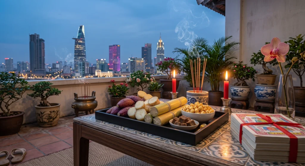 Lễ vật cúng cô hồn mùng 2 và 16 hàng tháng bắt buộc là thức ăn chay như khoai sắn luộc, ngô luộc, mía chặt khúc, tuyệt đối kiêng cúng đồ mặn.