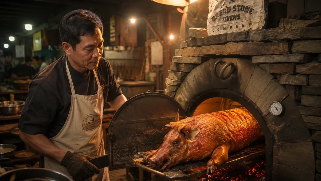 Lò quay lợn cúng giao tận nơi quận Gò Vấp và bảng giá lợn quay nguyên con lễ tạ cuối năm.