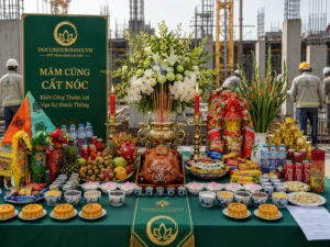 Mâm Cúng Cất Nóc (Lễ Thượng Lương) Trọn Gói - Gác Đòn Dông