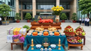 Mâm cúng cô hồn gồm những gì: Hình ảnh mâm cúng cô hồn rằm tháng 7 đơn giản nhất với cháo trắng loãng, trái cây ngũ quả và giấy tiền vàng mã chuẩn phong tục.
