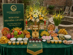 Mâm Cúng Đào Giếng / Lấp Giếng Trọn Gói - Cáo Yết Thủy Quan, An Trấn Long Mạch