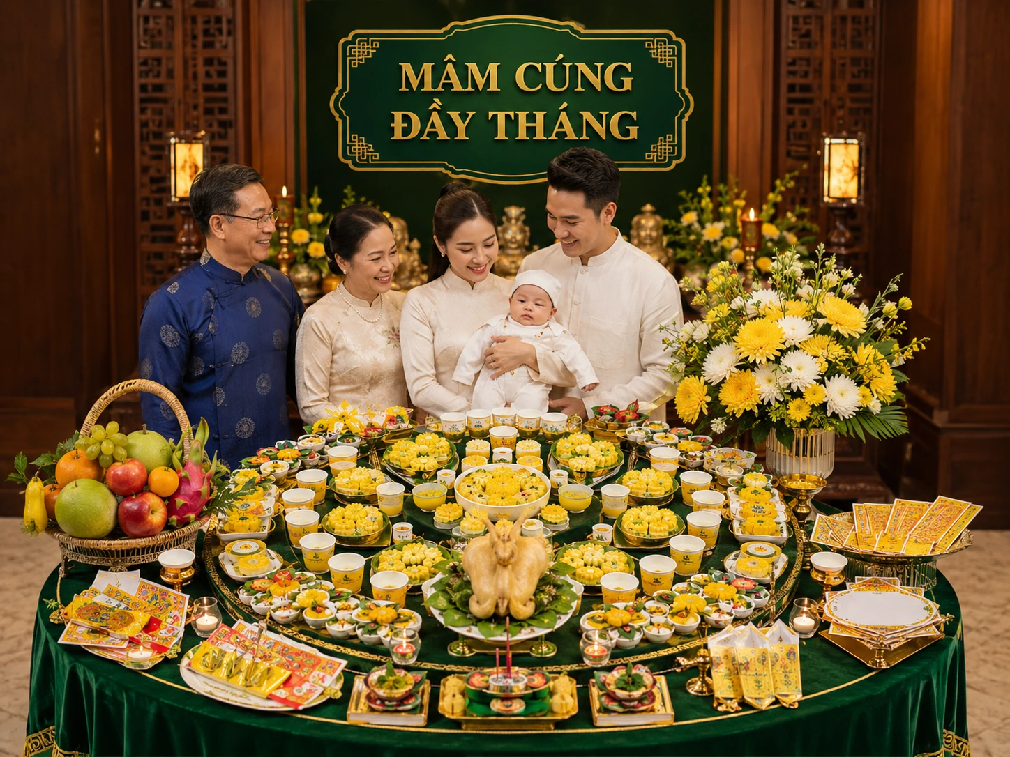 Mâm Cúng Thôi Nôi Trọn Gói (Bé Trai & Bé Gái)