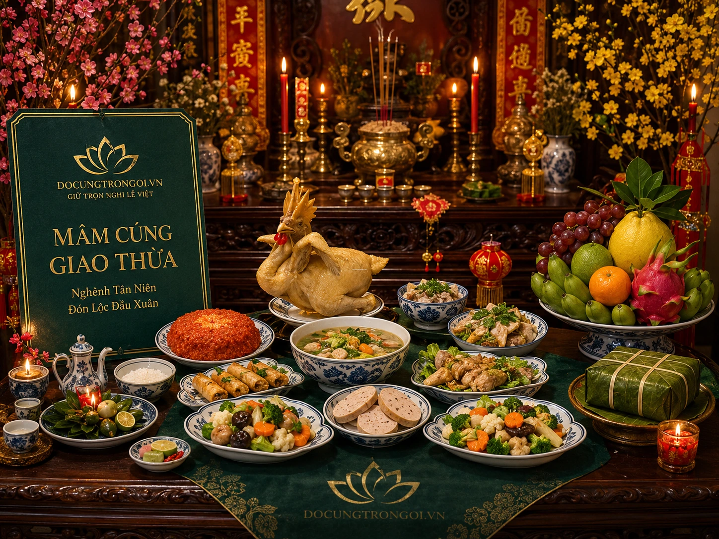 Mâm Cúng Giao Thừa