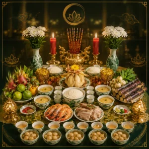 Mâm Cúng Khai Hạ (Hạ Nêu)