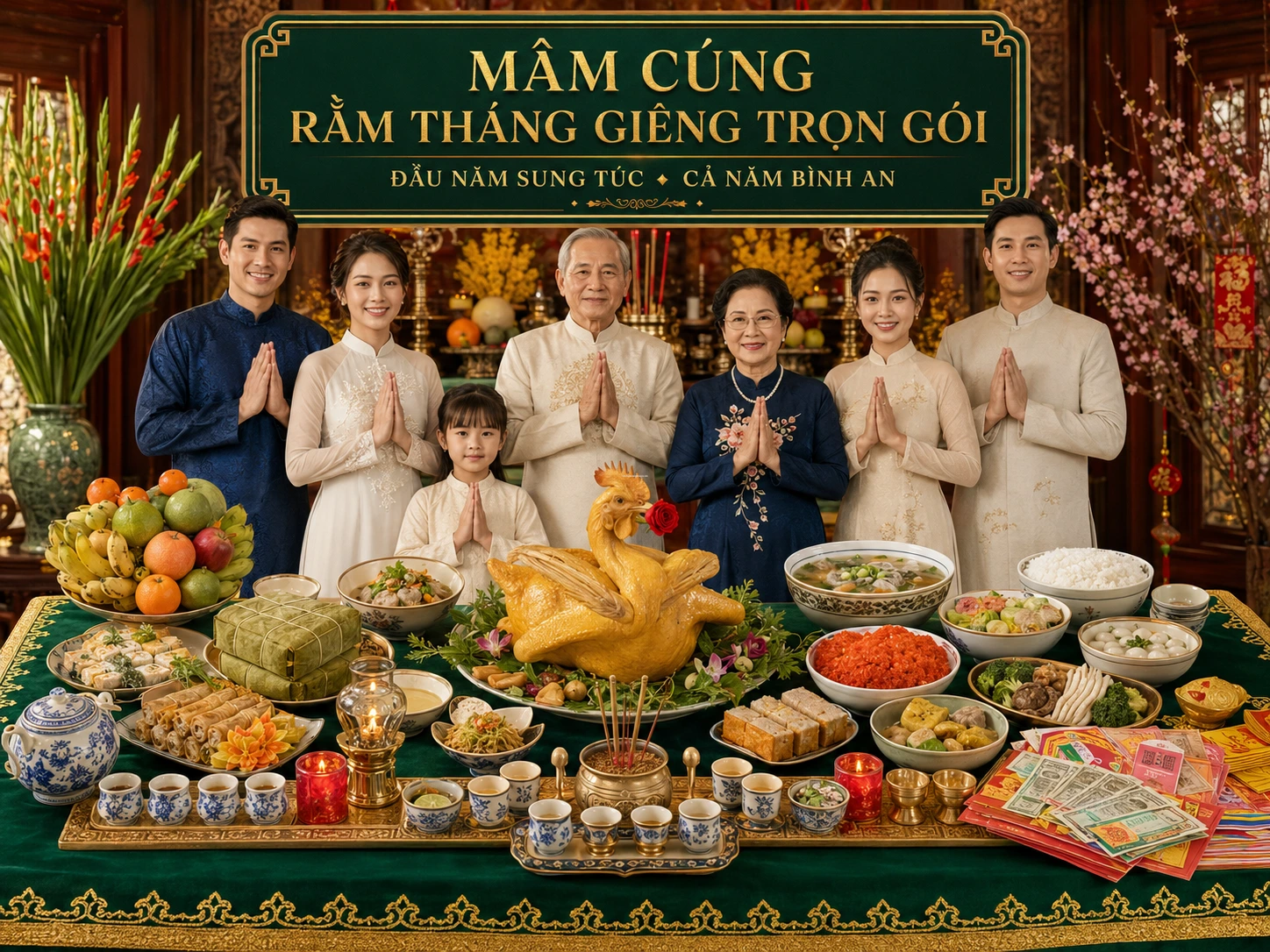 MÂM CÚNG RẰM THÁNG GIÊNG TRỌN GÓI