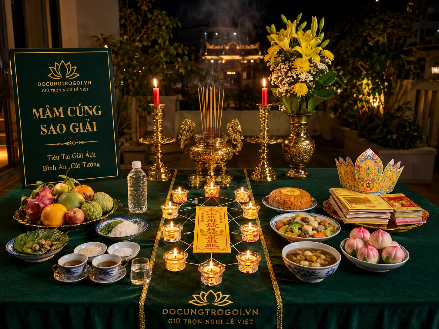 Mâm Cúng Sao Giải Hạn