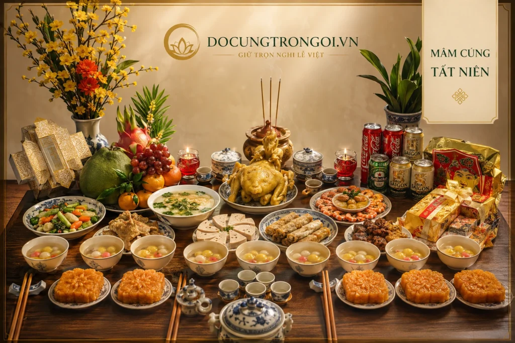 mâm cúng tất niên trọn gói