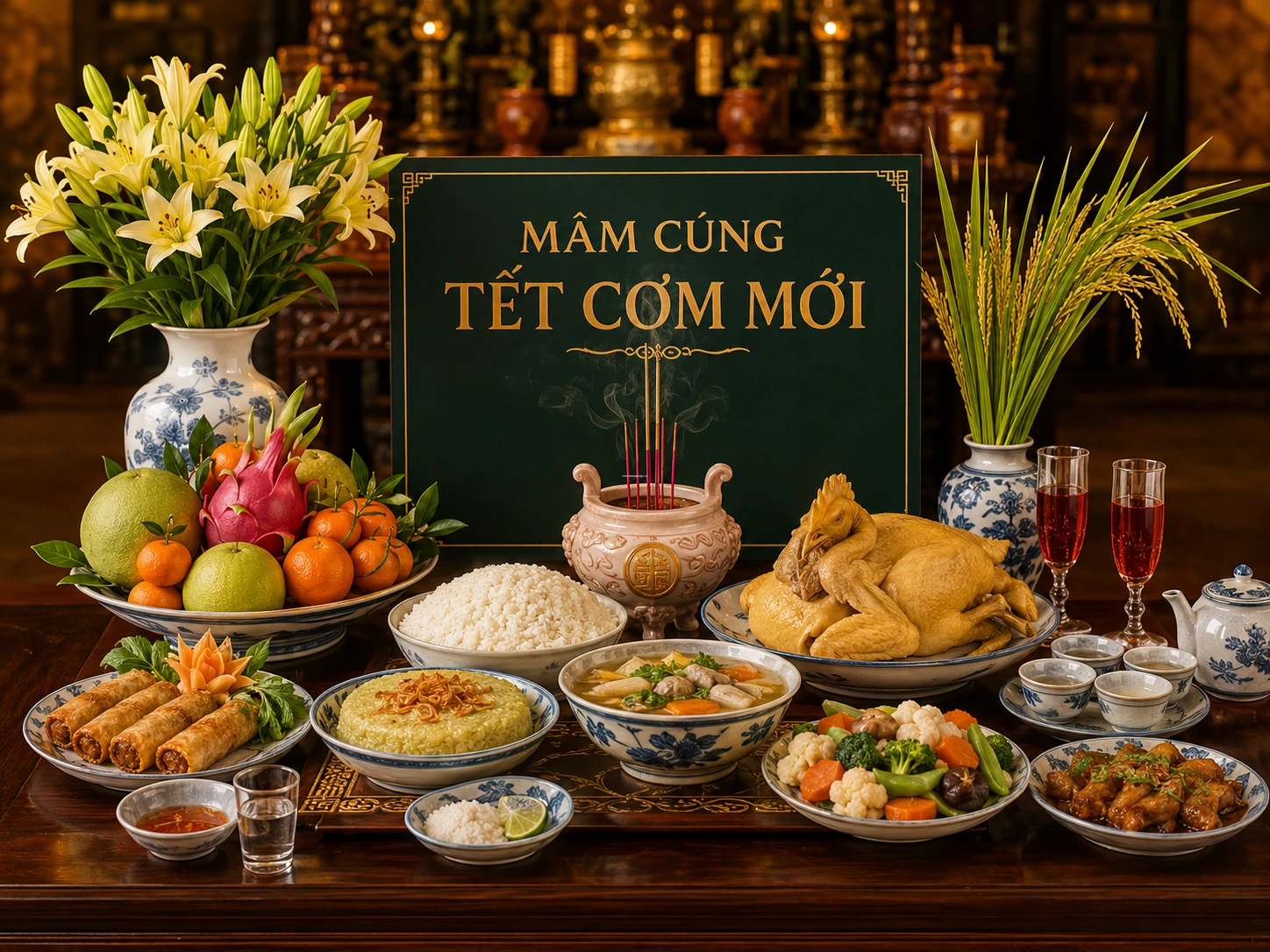 MÂM CÚNG TẾT CƠM MỚI