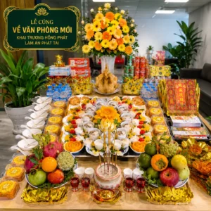 Mâm Cúng Về Văn Phòng Mới