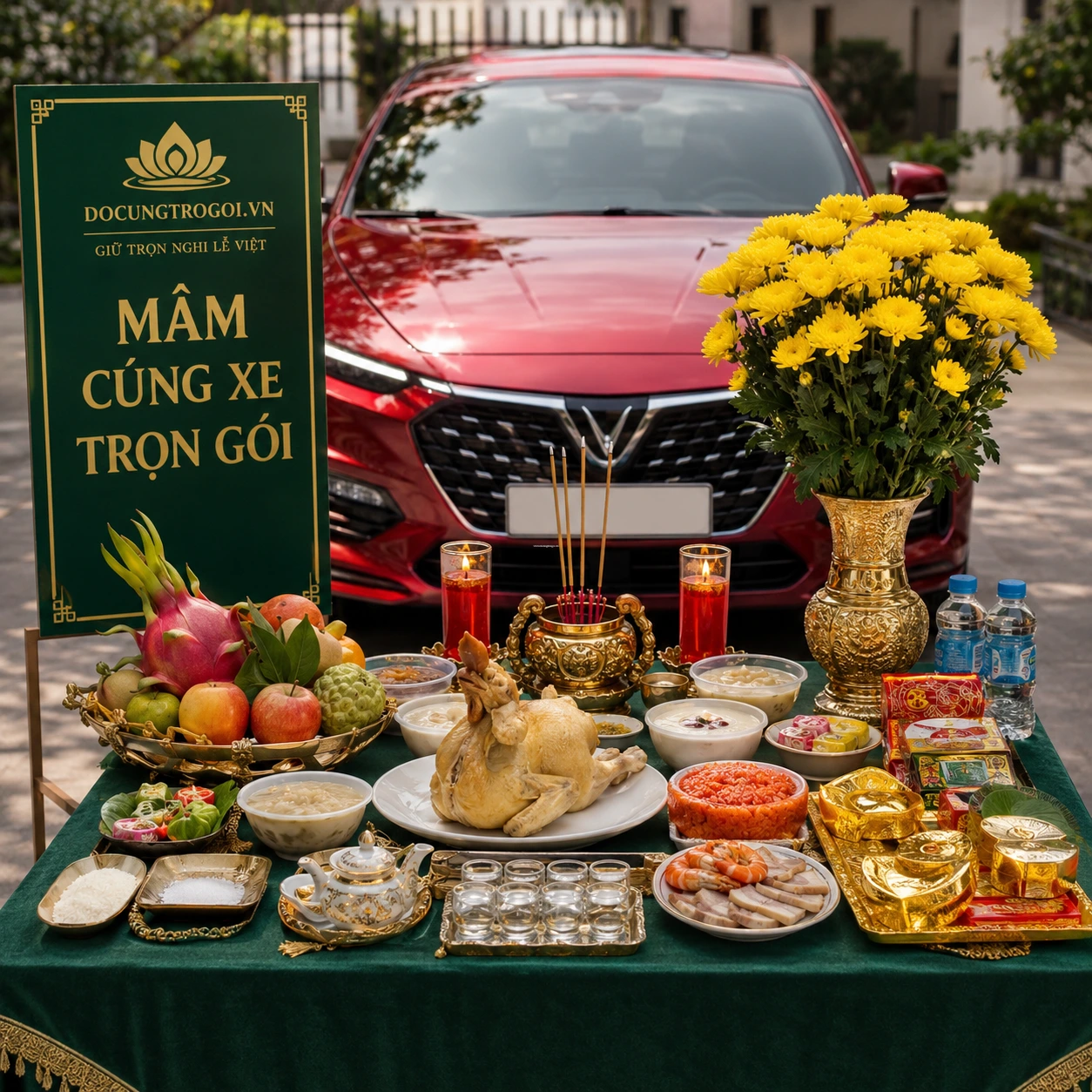 MÂM CÚNG XE TRỌN GÓI