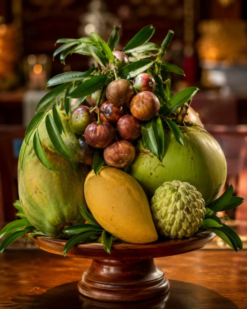Mâm ngũ quả cúng khai trương chuẩn phong thủy mang ý nghĩa cầu vừa đủ xài sung túc.