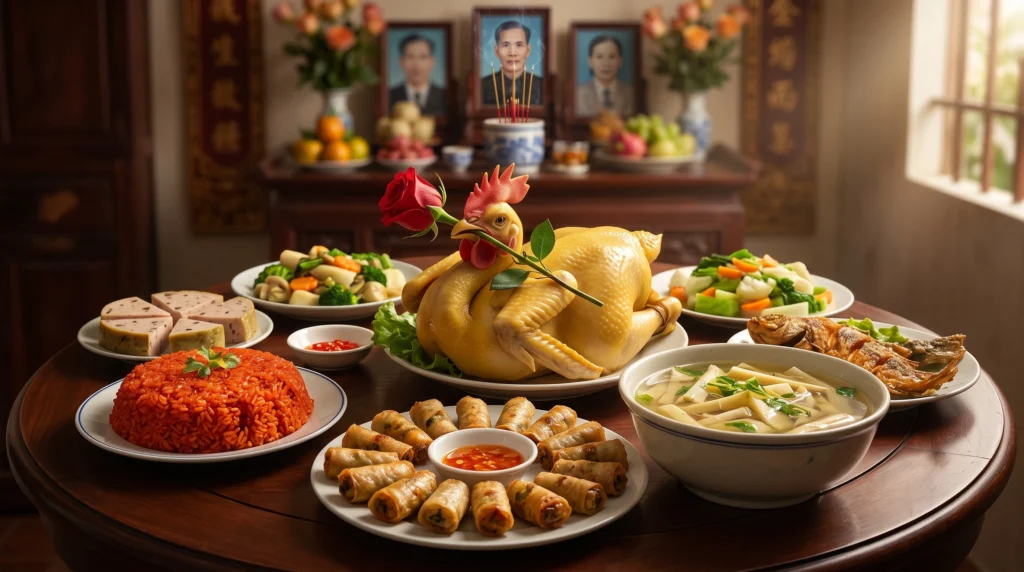 Tổng hợp một số mâm cỗ giỗ phổ biến theo vùng miền với đầy đủ các món ăn truyền thống.
