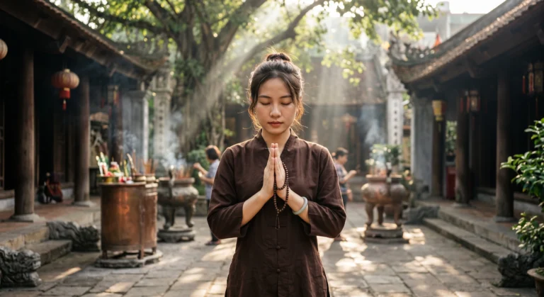 Văn Khấn Đền Quán Thánh 2026: Bài Khấn, Sắm Lễ & Kiêng Kỵ