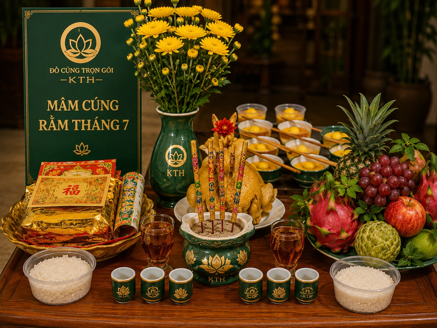 Nhận đặt mâm cúng rằm tháng 7 trọn gói tại TP HCM