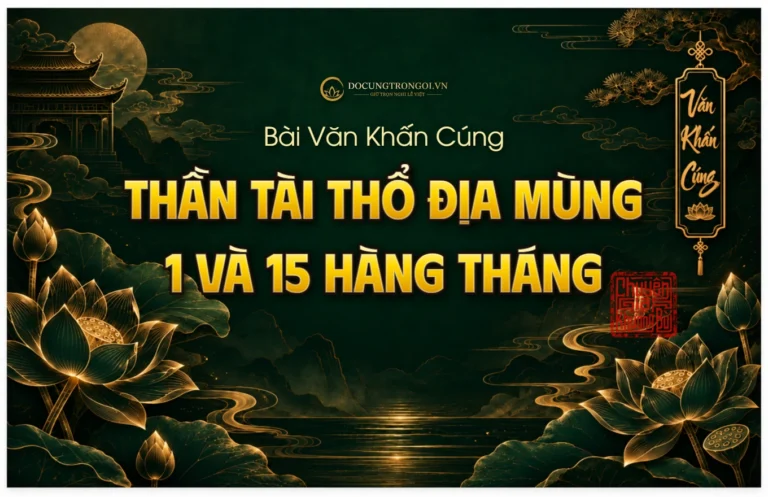 Văn Khấn Mùng 1 Hàng Tháng Chuẩn Nhất