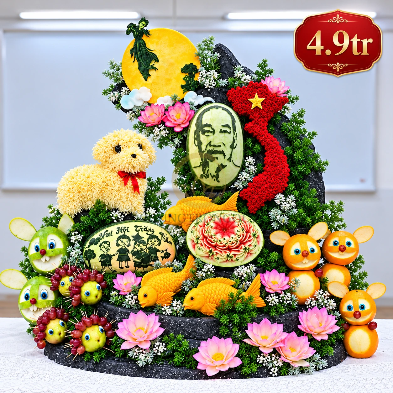 Giao Mâm Cúng Đúng Giờ Hoàng Đạo Chiều Tối Rằm - Đồ Cúng Trọn Gói KTH