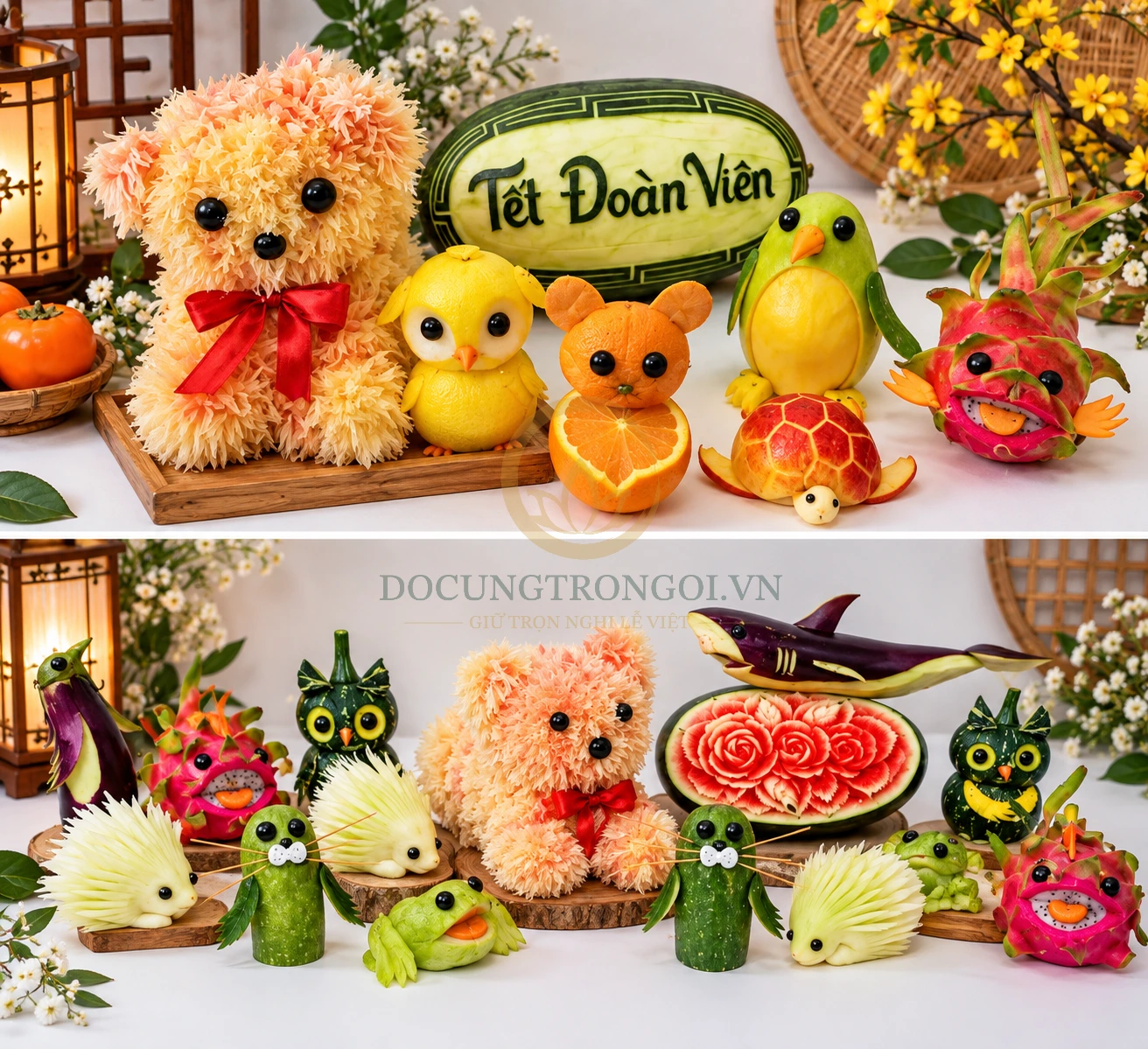 Mâm Bánh Kẹo & Trái Cây Đa Dạng Tươi Ngon - Đồ Cúng Trọn Gói KTH