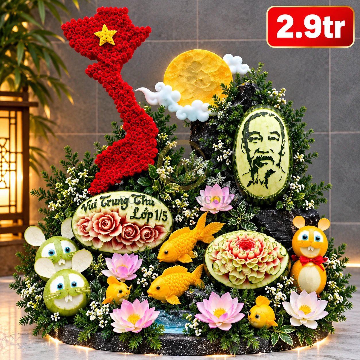Bàn Giao Mâm Cúng Trung Thu Tận Nơi Cho Khách Hàng - Đồ Cúng Trọn Gói KTH